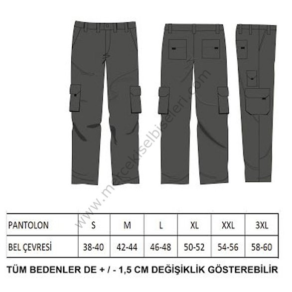 Lacivert Reflektörlü İş Pantolonu