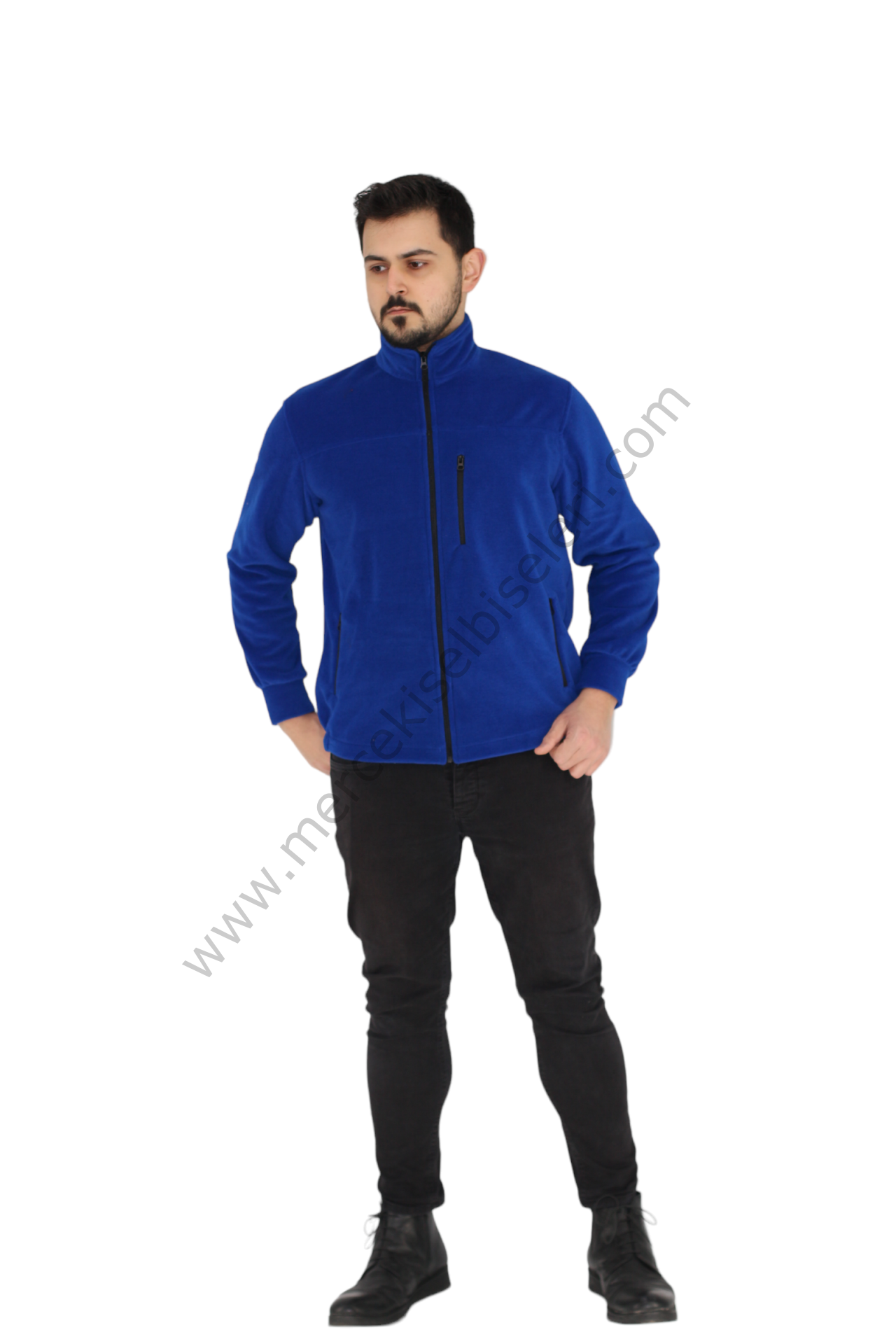 Saks mavi polar mont