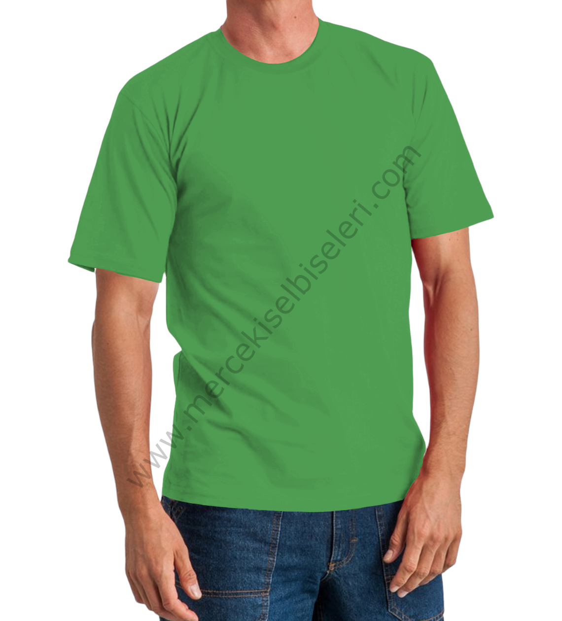 yeşil bisiklet yaka tshirt