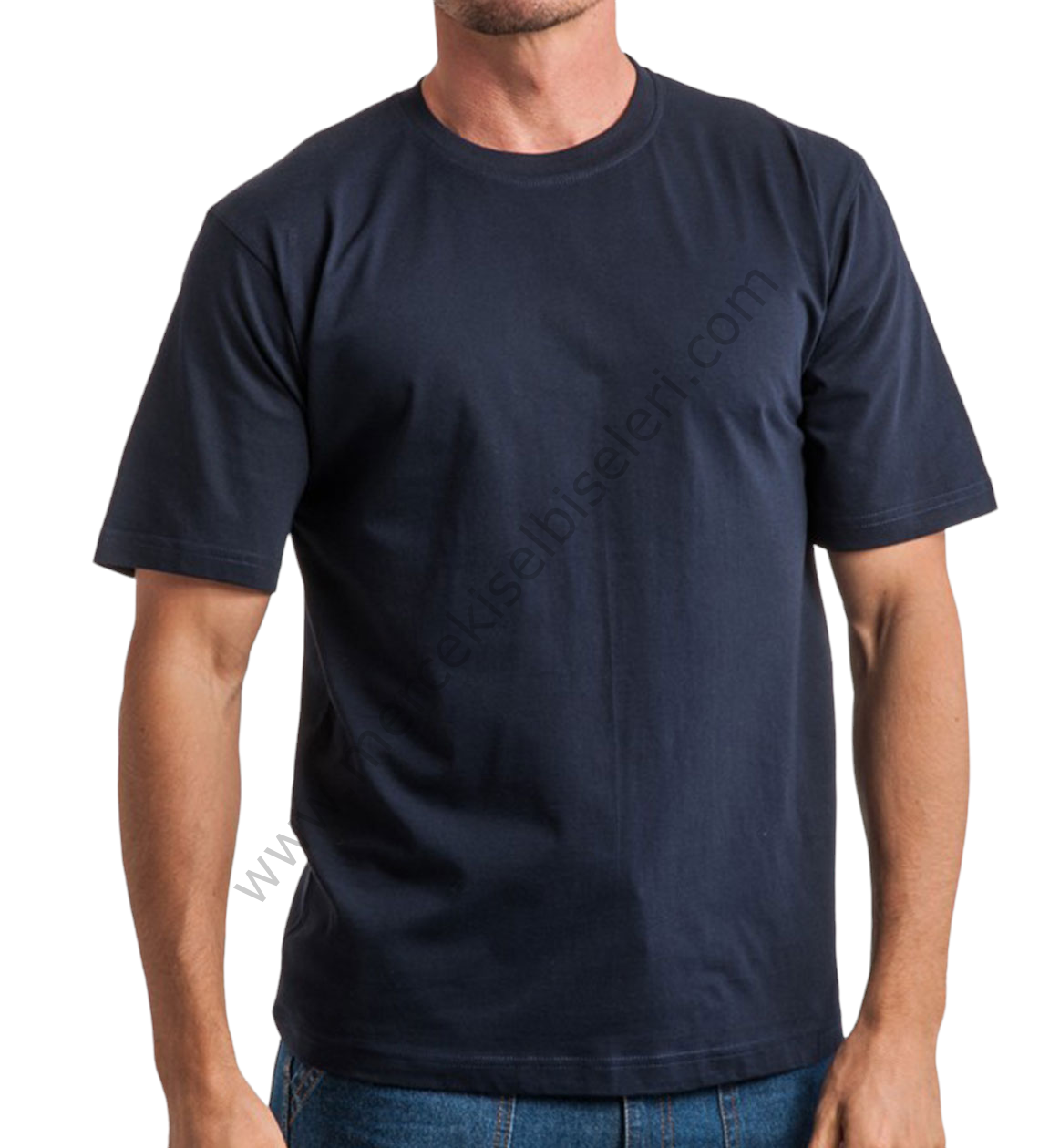 lacivert bisiklet yaka tshirt